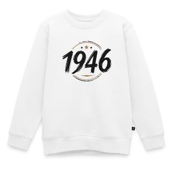 Sport Jahrgang 1946 - Kinder Premium Organic Sweatshirt - Weiß - Vorne - AI Model Kid Male (0cm)