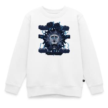 Blitzmond Wolf Design - Kinder Premium Organic Sweatshirt - Weiß - Vorne - AI Model Kid Male (0cm)