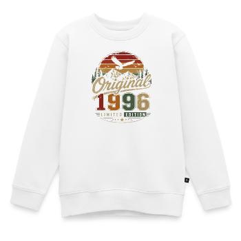 1996 Vintage Born Retro Vintage Anniversaire - Sweat Premium enfant bio - blanc - Devant - AI Model Kid Male (0cm)