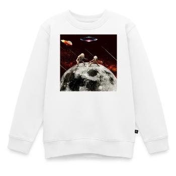 Duel Lunaire : Envahisseurs extraterrestres - Sweat Premium enfant bio - blanc - Devant - AI Model Kid Male (0cm)