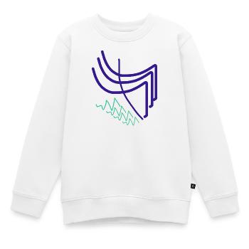 Harmonie abstraite - Sweat Premium enfant bio - blanc - Devant - AI Model Kid Male (0cm)