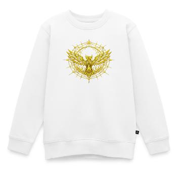 Phoenix Gold Metatron Totem - Kinder Premium Organic Sweatshirt - Weiß - Vorne - AI Model Kid Male (0cm)