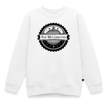 TOP MITARBEITER - Kinder Premium Organic Sweatshirt - Weiß - Vorne - AI Model Kid Male (0cm)