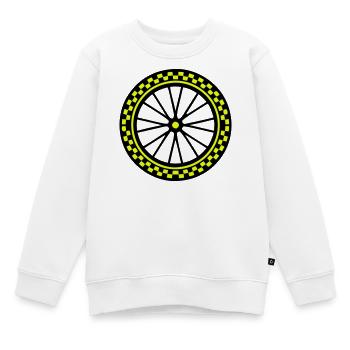 Fahrrad Laufrad Grafik - Kinder Premium Organic Sweatshirt - Weiß - Vorne - AI Model Kid Male (0cm)