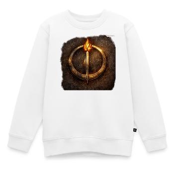 Travelers_sigil - Kinder Premium Organic Sweatshirt - Weiß - Vorne - AI Model Kid Male (0cm)