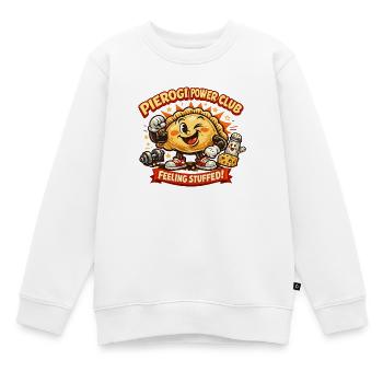 Pierogi Power Club se sent plein - Sweat Premium enfant bio - blanc - Devant - AI Model Kid Male (0cm)