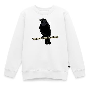 Urban Birdwatching Minimal Nature Design - Kinder Premium Organic Sweatshirt - Weiß - Vorne - AI Model Kid Male (0cm)