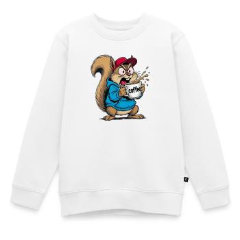 Eichhörnchen - Kinder Premium Organic Sweatshirt - Weiß - Vorne - AI Model Kid Male (0cm)