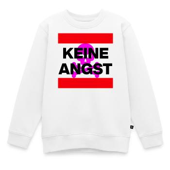 KEINE ANGST NIE WIEDER IST JETZT SKULL PINK NO NZS - Kinder Premium Organic Sweatshirt - Weiß - Vorne - AI Model Kid Male (0cm)