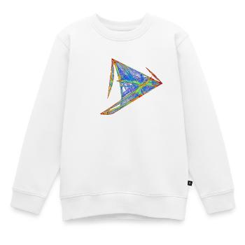 Voile Légère du Chaos – Attracteur Étrange - Sweat Premium enfant bio - blanc - Devant - AI Model Kid Male (0cm)