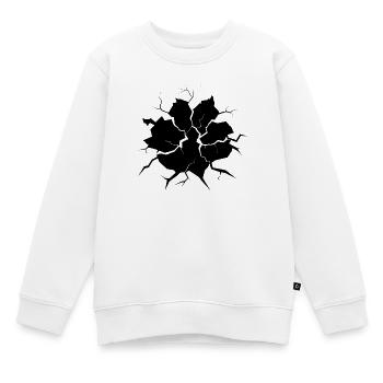 Mur fissuré - Sweat Premium enfant bio - blanc - Devant - AI Model Kid Male (0cm)