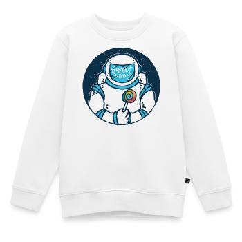 Süßer Galaxie-Astronaut - Kinder Premium Organic Sweatshirt - Weiß - Vorne - AI Model Kid Male (0cm)