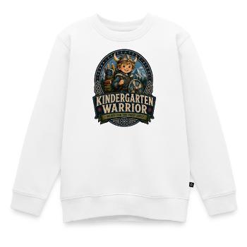 Kindergarten-Krieger-Quest - Kinder Premium Organic Sweatshirt - Weiß - Vorne - AI Model Kid Male (0cm)