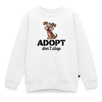 Mignon, adopte, ne magasine pas Jack Russell, dessin animé 2 - Sweat Premium enfant bio - blanc - Devant - AI Model Kid Male (0cm)