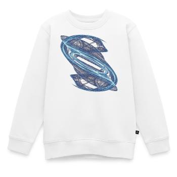 Kristallströme – Strange Attractor - Kinder Premium Organic Sweatshirt - Weiß - Vorne - AI Model Kid Male (0cm)
