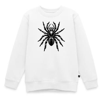 Vogelspinne - Kinder Premium Organic Sweatshirt - Weiß - Vorne - AI Model Kid Male (0cm)