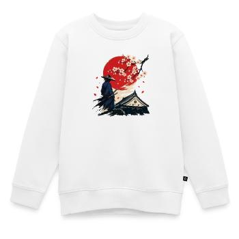 Samurai unter dem Karmesinroten Mond - Kinder Premium Organic Sweatshirt - Weiß - Vorne - AI Model Kid Male (0cm)