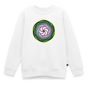 Neonstrudel im Farbrausch - Kinder Premium Organic Sweatshirt - Weiß - Vorne - AI Model Kid Male (0cm)
