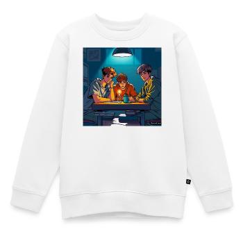 Cooperation - Kinder Premium Organic Sweatshirt - Weiß - Vorne - AI Model Kid Male (0cm)