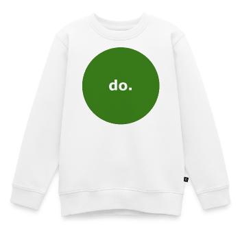Mach das. - Kinder Premium Organic Sweatshirt - Weiß - Vorne - AI Model Kid Male (0cm)