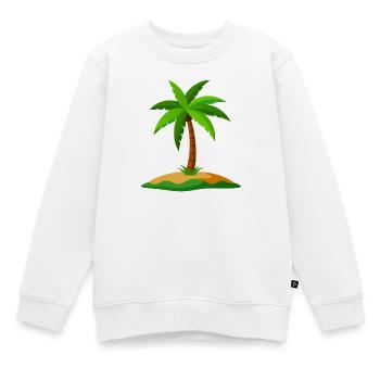 Tropische Insel - Kinder Premium Organic Sweatshirt - Weiß - Vorne - AI Model Kid Male (0cm)