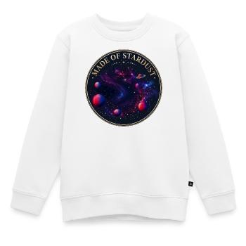 Sternennebel - Kinder Premium Organic Sweatshirt - Weiß - Vorne - AI Model Kid Male (0cm)