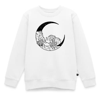 Canyon in der Mondsichel - Kinder Premium Organic Sweatshirt - Weiß - Vorne - AI Model Kid Male (0cm)