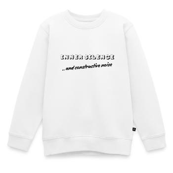 Innere Stille | Konstruktives Rauschen - Kinder Premium Organic Sweatshirt - Weiß - Vorne - AI Model Kid Male (0cm)