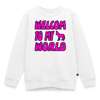 Esel - Kinder Premium Organic Sweatshirt - Weiß - Vorne - AI Model Kid Male (0cm)
