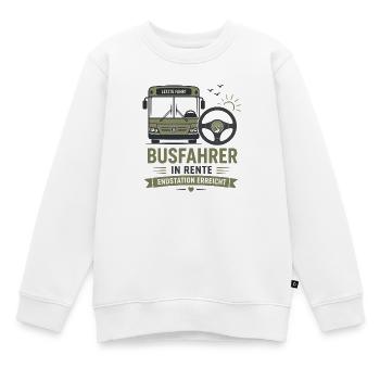 Busfahrer in Rente – Omnibus Ruhestand Geschenk - Kinder Premium Organic Sweatshirt - Weiß - Vorne - AI Model Kid Male (0cm)
