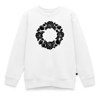 Rosenkranz - Kinder Premium Organic Sweatshirt - Weiß - Vorne - AI Model Kid Male (0cm)