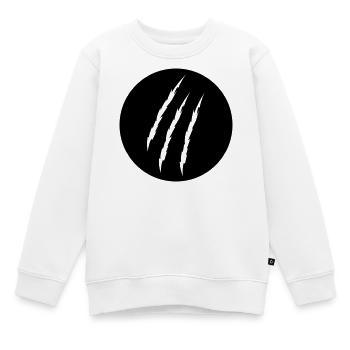 Krallen - Kinder Premium Organic Sweatshirt - Weiß - Vorne - AI Model Kid Male (0cm)