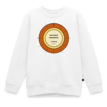 Technischer Warnstempel Toro - Kinder Premium Organic Sweatshirt - Weiß - Vorne - AI Model Kid Male (0cm)