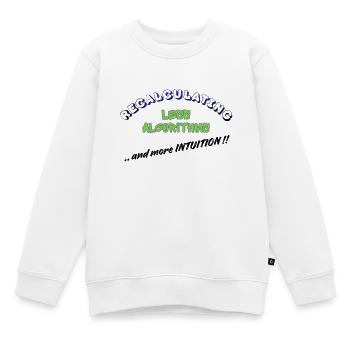 Neuberechnung – Weniger Algorithmen, mehr Intuition - Kinder Premium Organic Sweatshirt - Weiß - Vorne - AI Model Kid Male (0cm)
