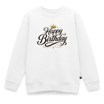 Happy Birthday - Kinder Premium Organic Sweatshirt - Weiß - Vorne - AI Model Kid Male (0cm)