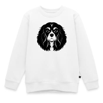 Kavallerier King Charles Spaniel - Kinder Premium Organic Sweatshirt - Weiß - Vorne - AI Model Kid Male (0cm)