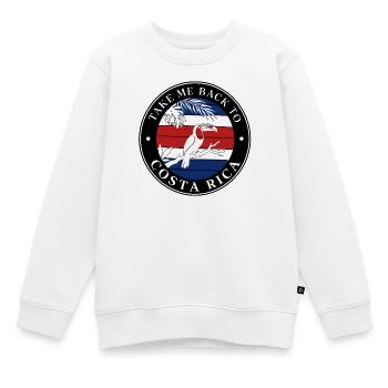 Take Me Back to Costa Rica Tukan - Kinder Premium Organic Sweatshirt - Weiß - Vorne - AI Model Kid Male (0cm)
