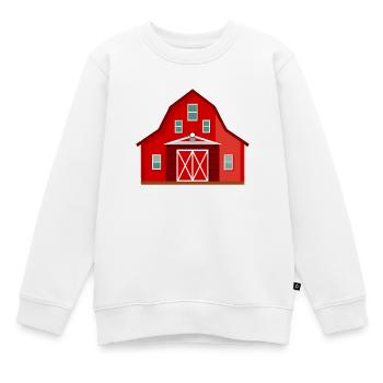 Red barn - Kids Premium Organic Sweatshirt - white - Front - AI Model Kid Male (0cm)