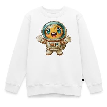 Cosmo-Smilie Raumkumpel - Kinder Premium Organic Sweatshirt - Weiß - Vorne - AI Model Kid Male (0cm)