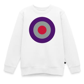 Zielscheibe, anneaux, cercles - Sweat Premium enfant bio - blanc - Devant - AI Model Kid Male (0cm)