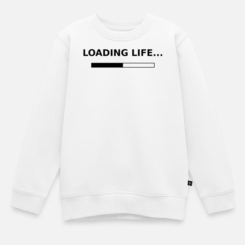 Durée de vie de charge - Sweat Premium enfant bio - blanc