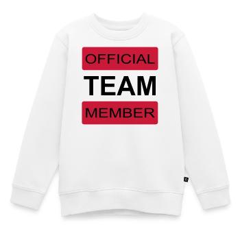 Team - Kinder Premium Organic Sweatshirt - Weiß - Vorne - AI Model Kid Male (0cm)