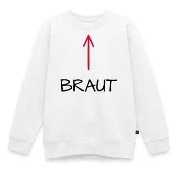 Braut Junggesellenabschied Junggesellin Pfeil - Kinder Premium Organic Sweatshirt - Weiß - Vorne - AI Model Kid Male (0cm)