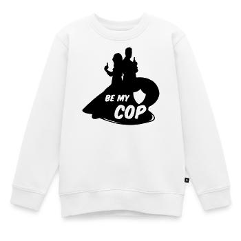 flic police policier profession amour cadeau rengaine - Sweat Premium enfant bio - blanc - Devant - AI Model Kid Male (0cm)