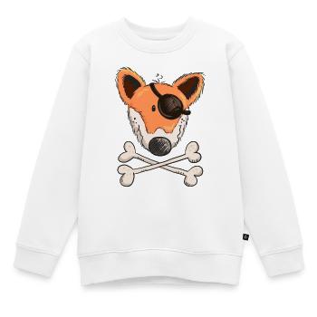 Kleiner Fuchs Pirat - Tiere - Piraten - Geschenk - Kinder Premium Organic Sweatshirt - Weiß - Vorne - AI Model Kid Male (0cm)