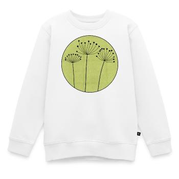 Trockenblume Minimal - Kinder Premium Organic Sweatshirt - Weiß - Vorne - AI Model Kid Male (0cm)