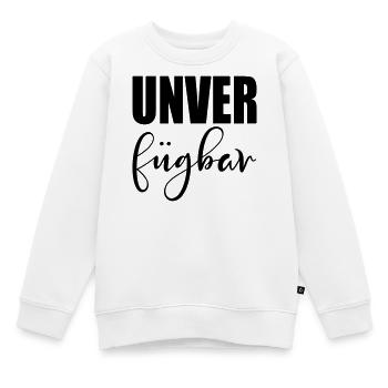 SCHRIFTZUG UNVERFÜGBAR - STATUS - Kinder Premium Organic Sweatshirt - Weiß - Vorne - AI Model Kid Male (0cm)
