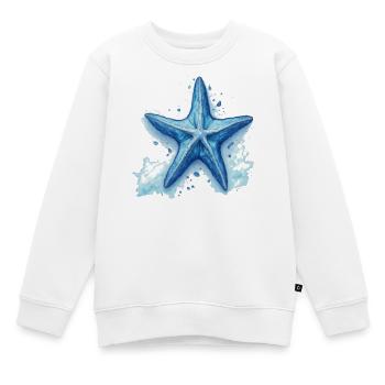Seestern - Kinder Premium Organic Sweatshirt - Weiß - Vorne - AI Model Kid Male (0cm)