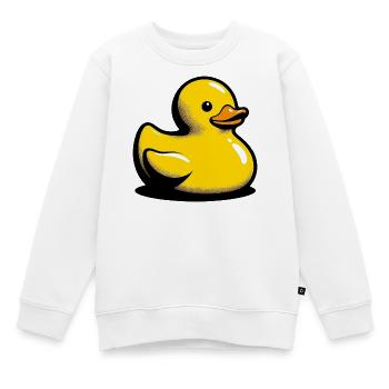 Ente Ente Ente Ente Ente - Kinder Premium Organic Sweatshirt - Weiß - Vorne - AI Model Kid Male (0cm)