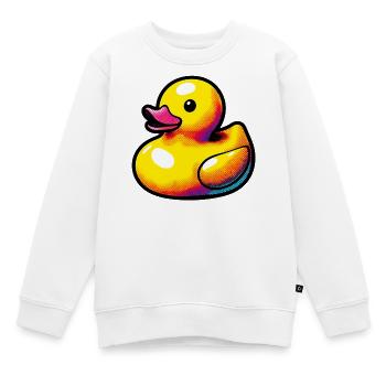 Ente Ente Ente Ente Ente - Kinder Premium Organic Sweatshirt - Weiß - Vorne - AI Model Kid Male (0cm)